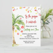 トロピカルクリスマス招待状 招待状 (スタンド正面)