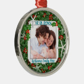 トロピカルクリスマス新生児フォトオーナメント メタルオーナメント (右)