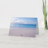 トロピカルクリスマス海ウォーターピースカード シーズンカード (裏面)