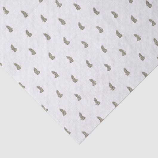 トロピカルクリスマス セージグリーン ホワイト パームリーフ 薄葉紙 (詳細)