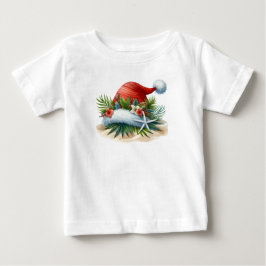 トロピカルクリスマス ファミリーTシャツ ベビーTシャツ