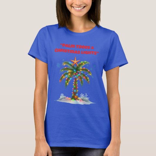 トロピカルクリスマス ファミリーTシャツ Tシャツ (正面)