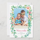 トロピカルクリスマス フォトカード シーズンカード (正面)