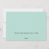 トロピカルクリスマス フロリダ ピンク フラミンゴ オーダーメイド シーズンカード (裏面)