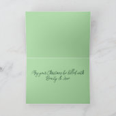 「トロピカルクリスマス」水彩画 by Kitty Harvill シーズンカード (内部)