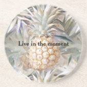 トロピカルクリーム金ゴールドパイナップル コースター (正面)