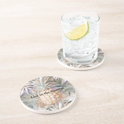 トロピカルクリーム金ゴールドパイナップル コースター (側面)