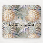 トロピカルクリーム金ゴールドパイナップル マウスパッド (正面)