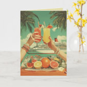 トロピカルクルーズカクテルブリス カード (黄色い花)