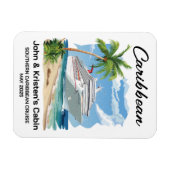 トロピカルクルーズカリブのシップのステートルーム マグネット (横)