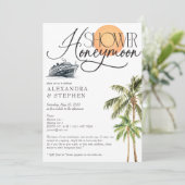 トロピカルクルーズ ハネムーンファンド カップルシャワー 招待状 (スタンド正面)