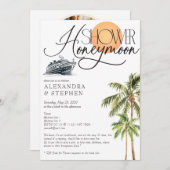 トロピカルクルーズ ハネムーンファンド カップルシャワー 招待状 (正面/裏面)