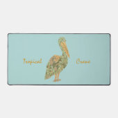 トロピカルクレーン – オレンジ デスクマット (正面)