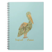 トロピカルクレーン – オレンジ ノートブック (正面)