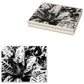 トロピカルクロトン植物スタンプ ラバースタンプ (押印)