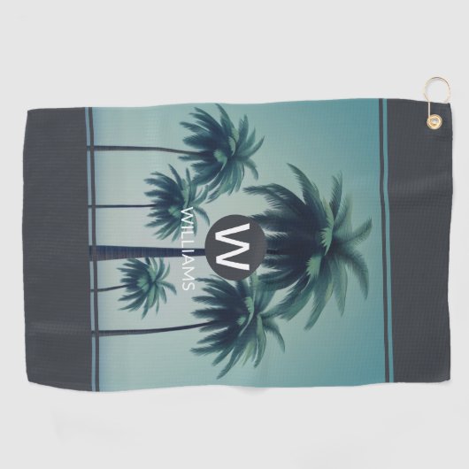 トロピカルクールゴパーソナライズされたルフタオル ゴルフタオル (横)