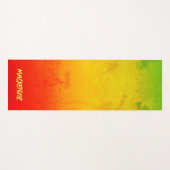 トロピカルグラデーショグランジン（お名前と共に） ヨガマット (正面(横))