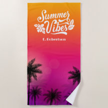 トロピカルグラデーションサマーナイトモノグラム