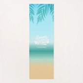 トロピカルグラデーションビーチサマーバイブヨガマット ヨガマット (正面)