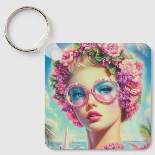 トロピカルグラマー・クイーン キーホルダー (正面)