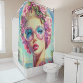 トロピカルグラマー・クイーン シャワーカーテン (インサイチュ)