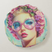 トロピカルグラマー・クイーン ラウンドクッション (裏面)