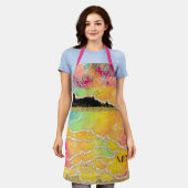 トロピカルグラムエプロン エプロン (着用した状態)