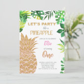 トロピカルグラムサマーパーティーカード 招待状 (スタンド正面)