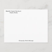 トロピカルグランデビスタリゾートオーランド,フロリダ ポストカード (裏面)