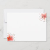 トロピカルグリッターバチェロレッテブルネットブライド サンキューカード (裏面)