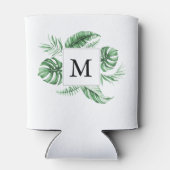 トロピカルグリーナリーフレームモノグラムクーラーボックス 缶クーラー (裏面)