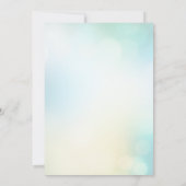 トロピカルグリーンとイエローのサマーパーティー 招待状 (裏面)