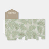 トロピカルグリーンと葉金ゴールドオンセージのテント フェイバーボックス (折り畳みなし)