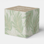 トロピカルグリーンと葉金ゴールドオンセージハート フェイバーボックス (裏面サイド)