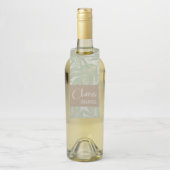 トロピカルグリーンと葉金ゴールドオンセージ ボトルネックタグ (ボトル)