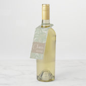 トロピカルグリーンと葉金ゴールドオンセージ ボトルネックタグ (アングル)