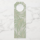 トロピカルグリーンと葉金ゴールドオンセージ ボトルネックタグ (裏面)