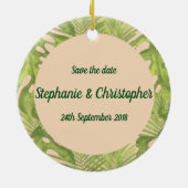 トロピカルグリーンと赤面結婚ズ セラミックオーナメント (裏面)