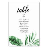 トロピカルグリーンのパーム席配置図 テーブルナンバー (正面)