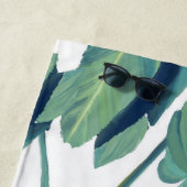 トロピカルグリーンの独身最後の週末ビーチタオル ビーチタオル (インサイチュ)