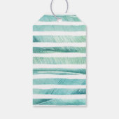 トロピカルグリーンココナッツブライダルシャワーフェイスタグ ギフトタグ (裏面)