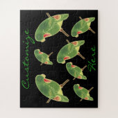 トロピカルグリーンパレークエトサンダー_コーブ ジグソーパズル (縦)