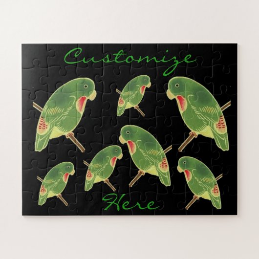 トロピカルグリーンパレークエトサンダー_コーブ ジグソーパズル (横)