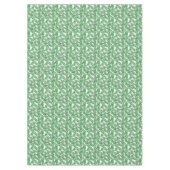 トロピカルグリーンパーム葉サマーウォーターカラーアート テーブルクロス (正面)