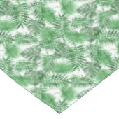 トロピカルグリーンパーム葉サマーウォーターカラーアート テーブルクロス (アングル)