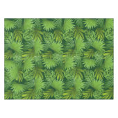 トロピカルグリーンパーム離れズオンフォレストグリーン テーブルクロス (正面(横))