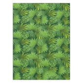 トロピカルグリーンパーム離れズオンフォレストグリーン テーブルクロス (正面)