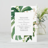 トロピカルグリーンビーチ結婚式リハーサルディナー 招待状 (スタンド正面)