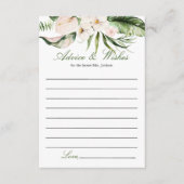 トロピカルグリーンフローラアドバイスカード エンクロージャーカード (正面)