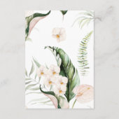 トロピカルグリーンフローラアドバイスカード エンクロージャーカード (裏面)